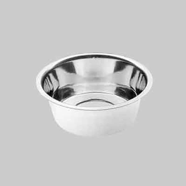 Ciotola in Acciaio Inox per Cani e Gatti Orion Ø Cm 14 x 5,4H 0,5 Lt