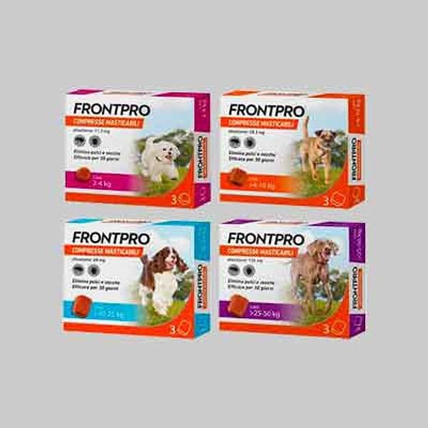Antiparassitario a Compresse Masticabili Frontline per Cani 4 3 Compresse