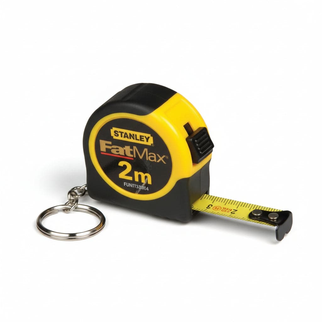 Flessometro Portachiavi 2 m Nastro 12,7 mm (FMHT1 33856) Stanley 3 Pezzi