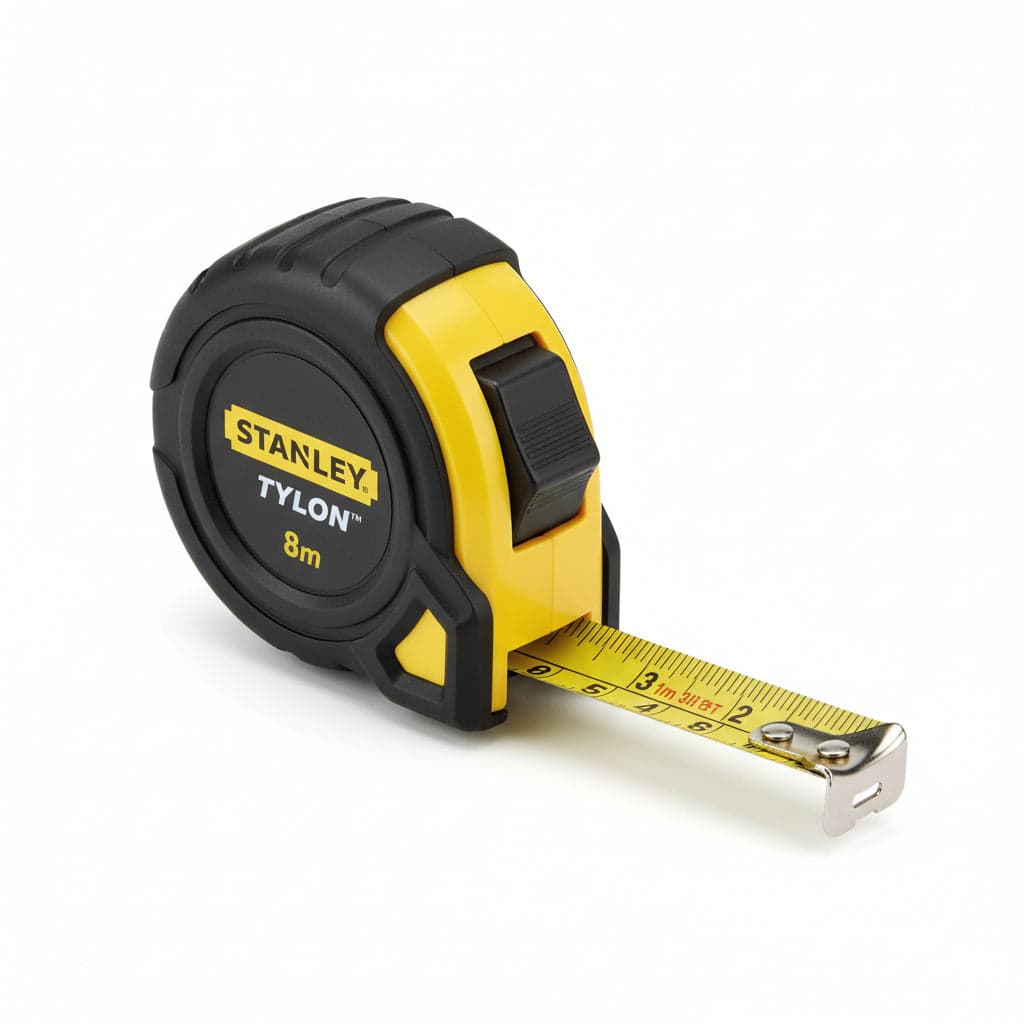 Flessometro in Plastica Tylon 8 m Nastro 25 Mmh. Spess. 0,14 mm (130657)