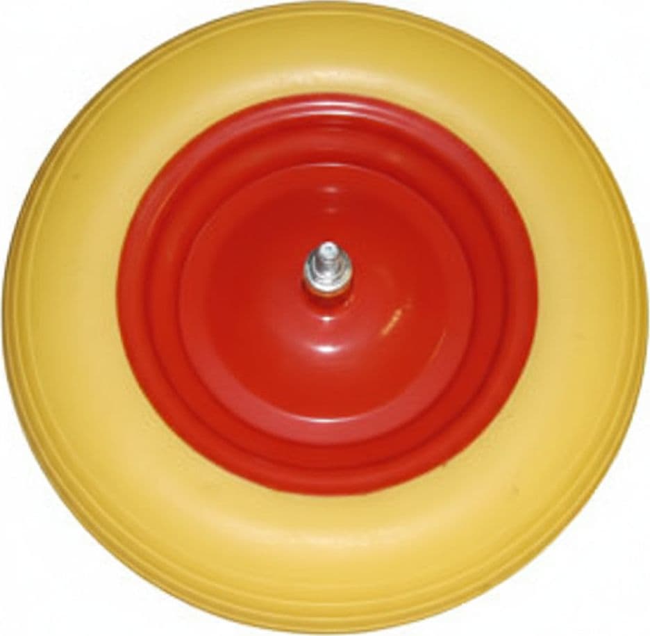Ruota per Carriola Pu Piena Perno 12 MMX170 Perno 12 MMX170, Interasse 110