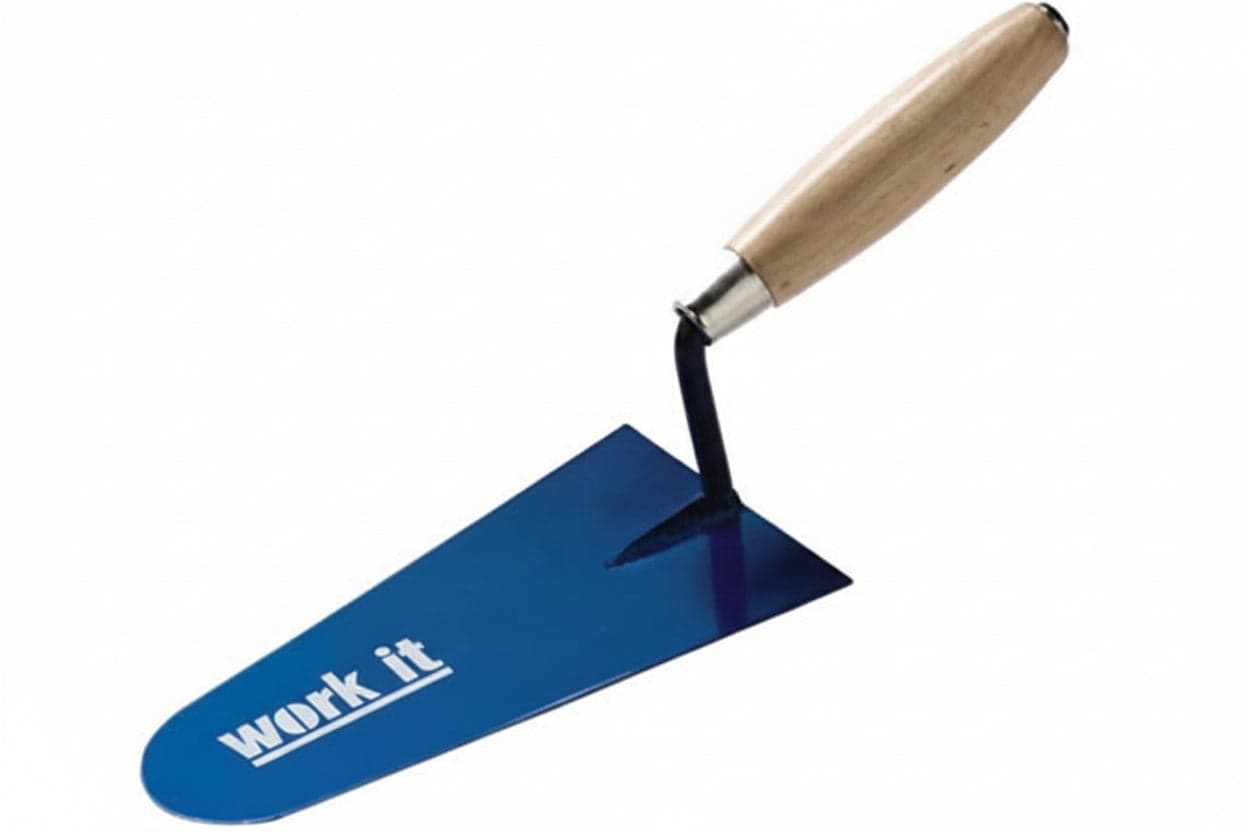 Cazzuola Work It Punta Tonda Manico in Legno 190 mm 41223 Ausonia 6 Pezzi