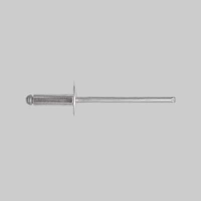 RIVETTO A STRAPPO TESTA LARGA 4,8x12 mm - 50 pezzi- TECFI