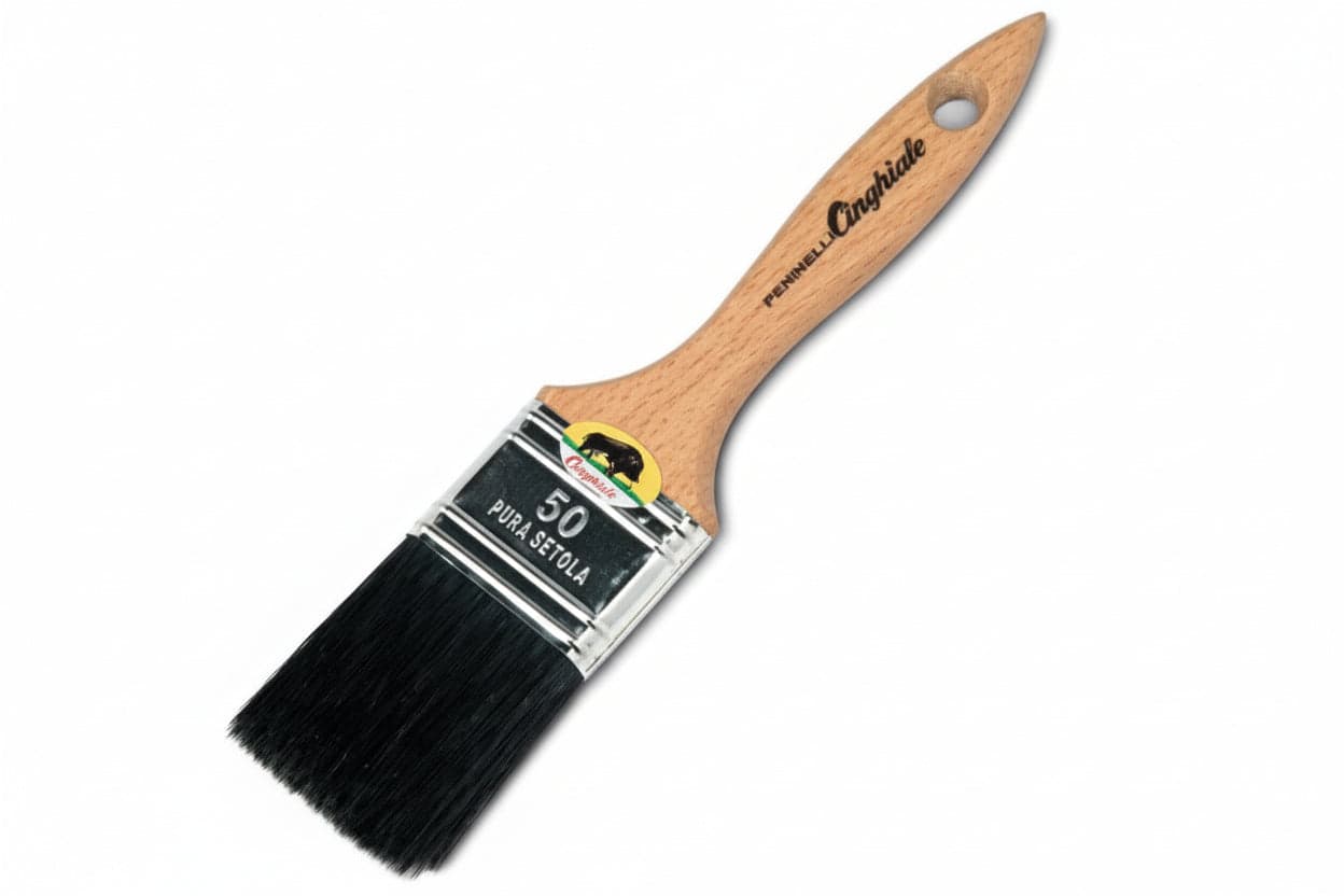 PENNELLESSA SETOLA NERA SERIE 543- - mm.50 - 12 pezzi CINGHIALE
