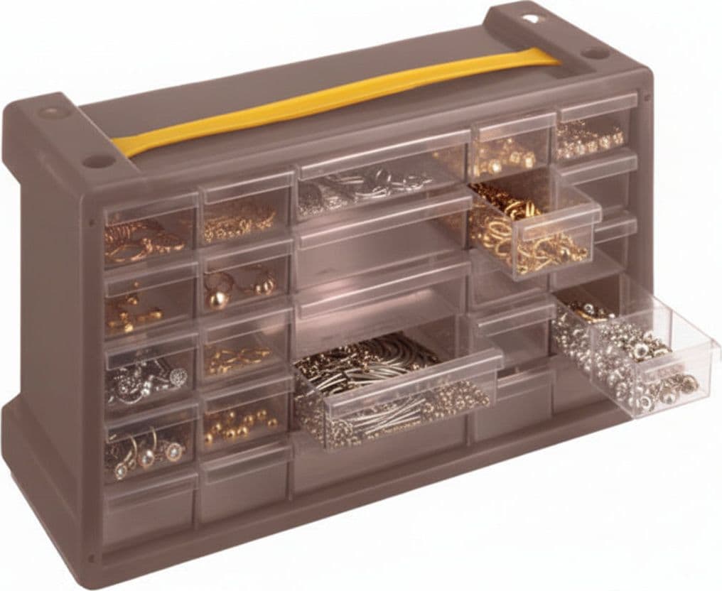 Cassettiera Portaminuterie Poker 25 con Maniglia 470 MMX150X240H. Terry