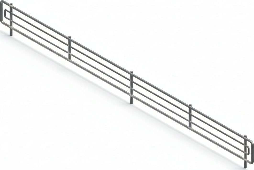 Frontalino in Filo Cromato 1330 mm L.X80 H