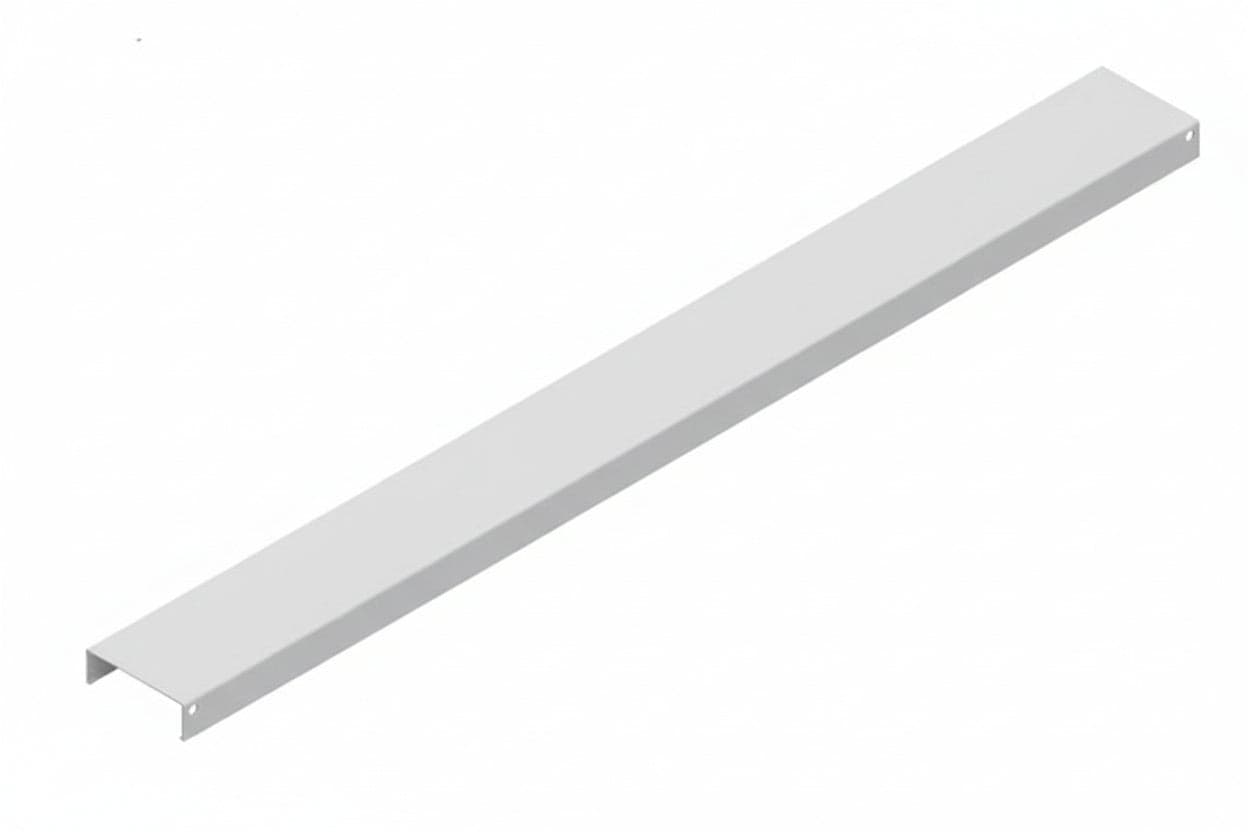 COPERCHIO PER DOPPIO FONDALE IN LAMIERA GRIGIO RAL 7035  mm.1330 l.x80 p.