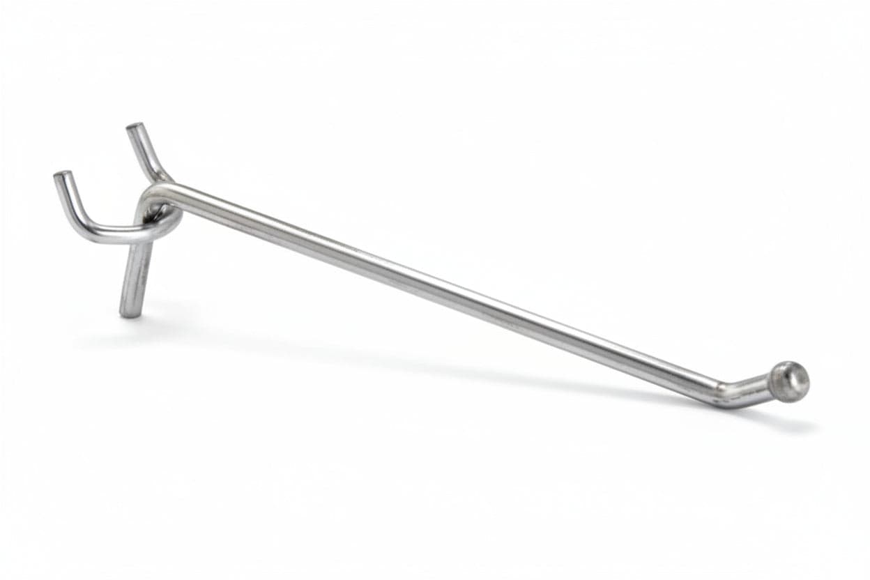 Gancio 1 Filo Per Pannelli Forati Con Punta Antinfortunistica- - Ø Mm.3,8X5X150 L. - 100 Pezzi