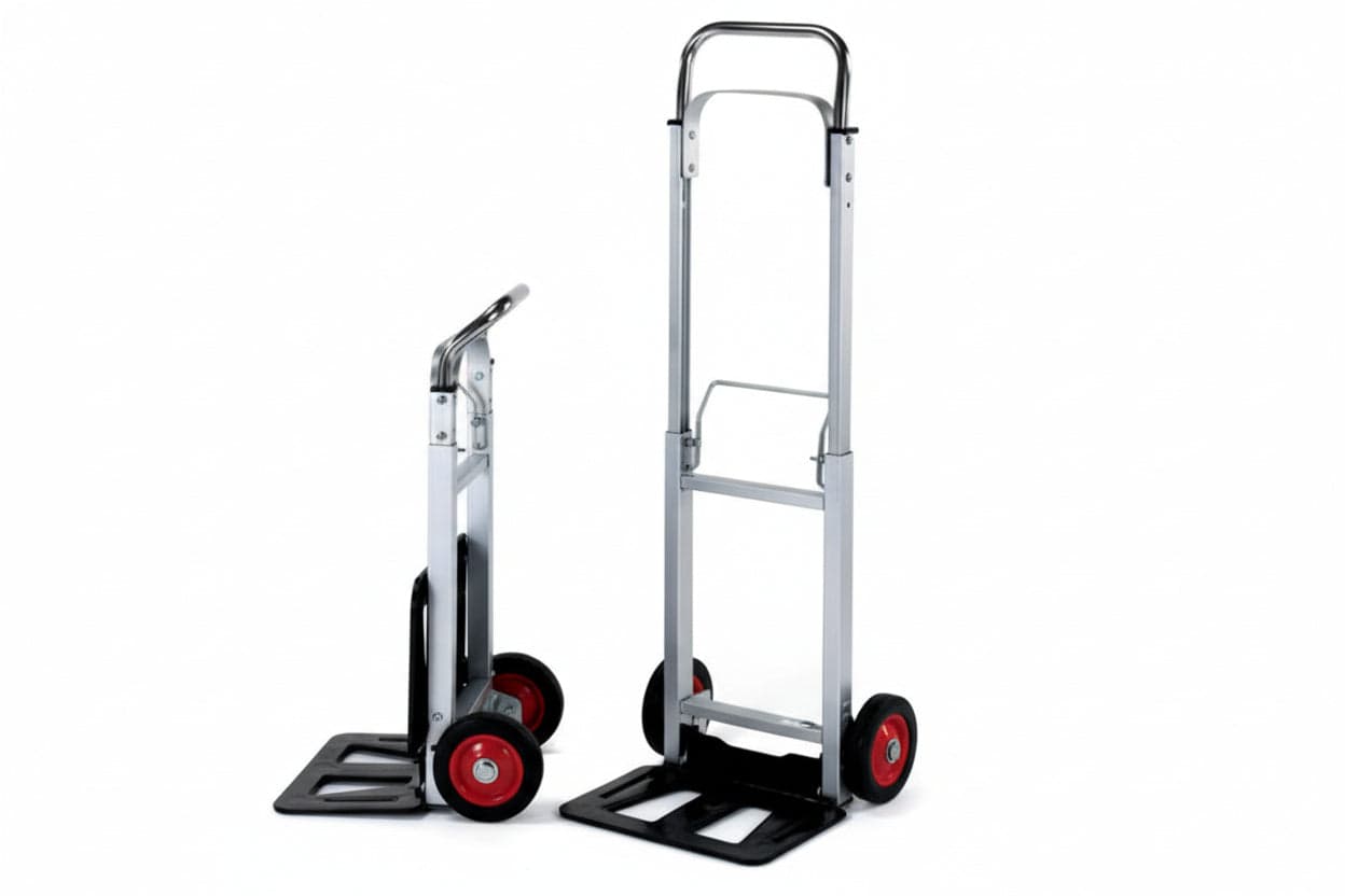 CARRELLO PORTACASSE TELESCOPICO IN ALLUMINIO PORTATA KG.90    ALTE