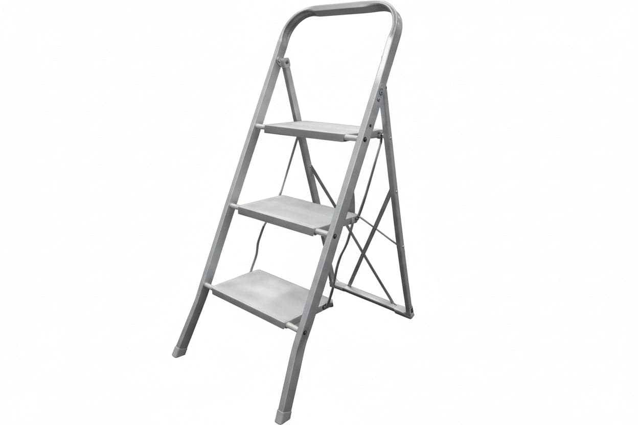 Scala Sgabello In Acciaio 4 Gradini Cm.45X3X141H. Xtra in Scale pieghevoli BricoGo - Marano di Napoli, commercioVirtuoso.it