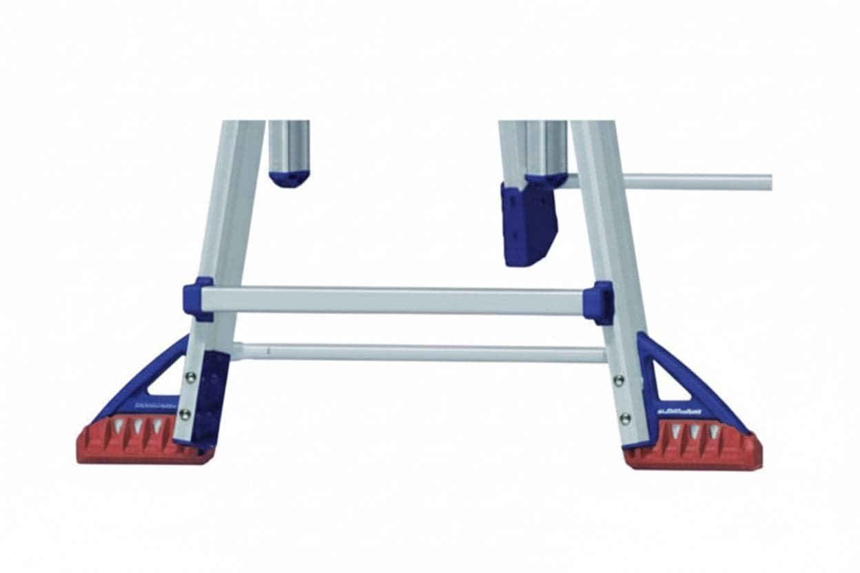 Kit Adeguamento En1314 Etichetta + Stabilizzatori Scala Briko Blu Per Scala Bb/2 Facal
