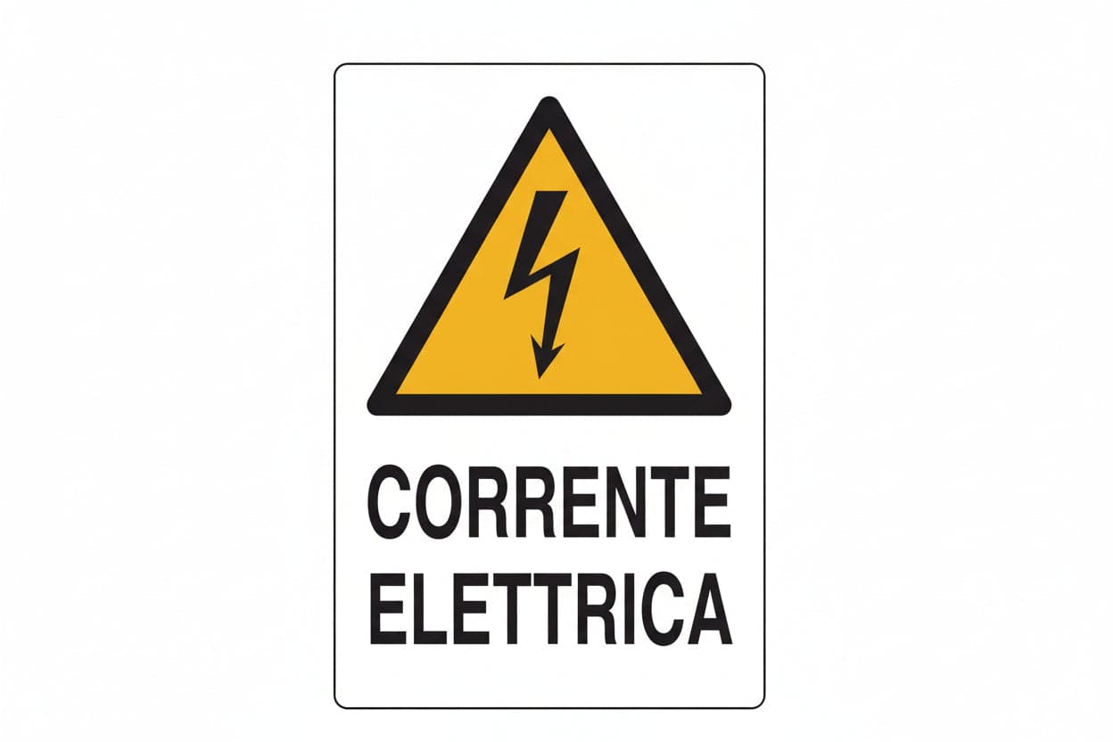 Cartello Corrente Elettrica- - Cm.20X30H. - 10 Pezzi in Segnaletica antinfortunistica BricoGo - Marano di Napoli, commercioVirtuoso.it
