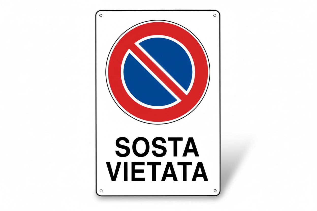 Cartello Sosta Vietata- - Cm.20X30H. - 10 Pezzi in Segnaletica antinfortunistica BricoGo - Marano di Napoli, commercioVirtuoso.it