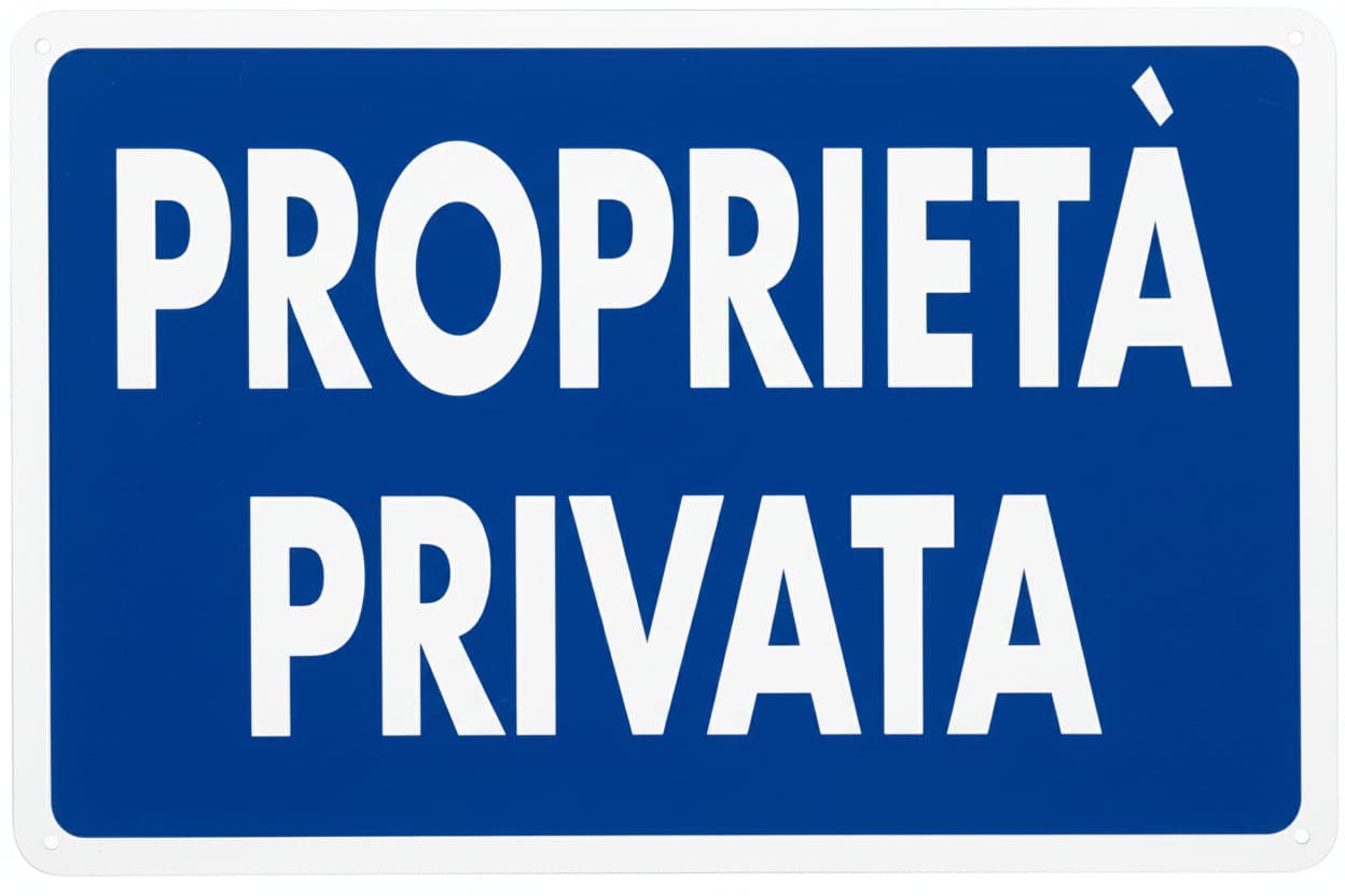 Cartello Proprieta? Privata- - Cm.30X20H. - 10 Pezzi in Segnaletica antinfortunistica BricoGo - Marano di Napoli, commercioVirtuoso.it