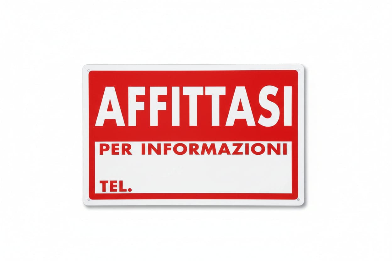 Cartello Affittasi- - Cm.30X20H. - 10 Pezzi in Segnaletica antinfortunistica BricoGo - Marano di Napoli, commercioVirtuoso.it