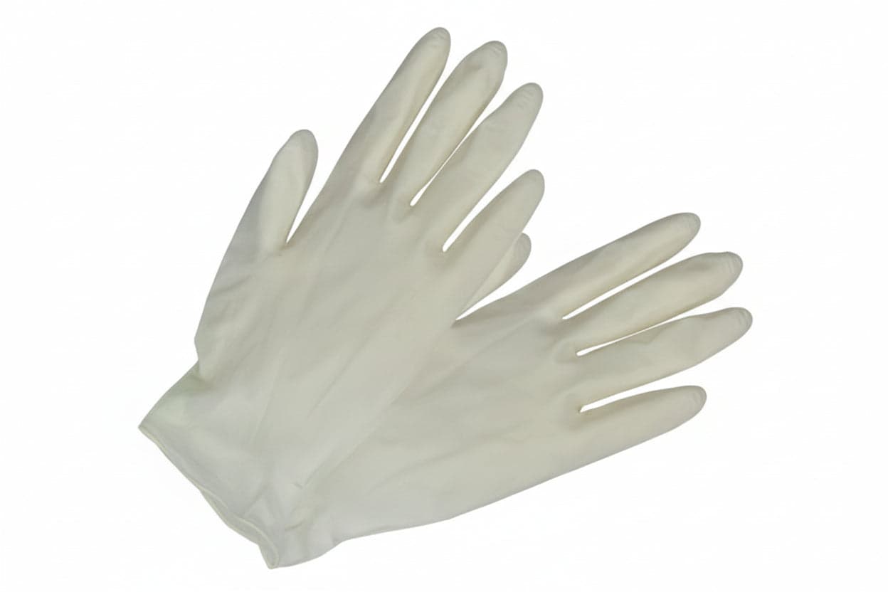 GUANTI IN LATTICE- - tg.L misura 8/8,5 in conf. da 100pz. - 2 scatola