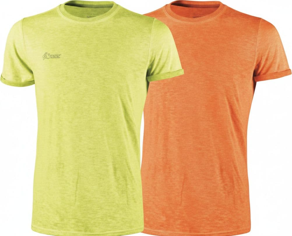 T Shirt Fluo Manica Corta Tg.m Orange 100% Cotone U Power 3 Pezzi