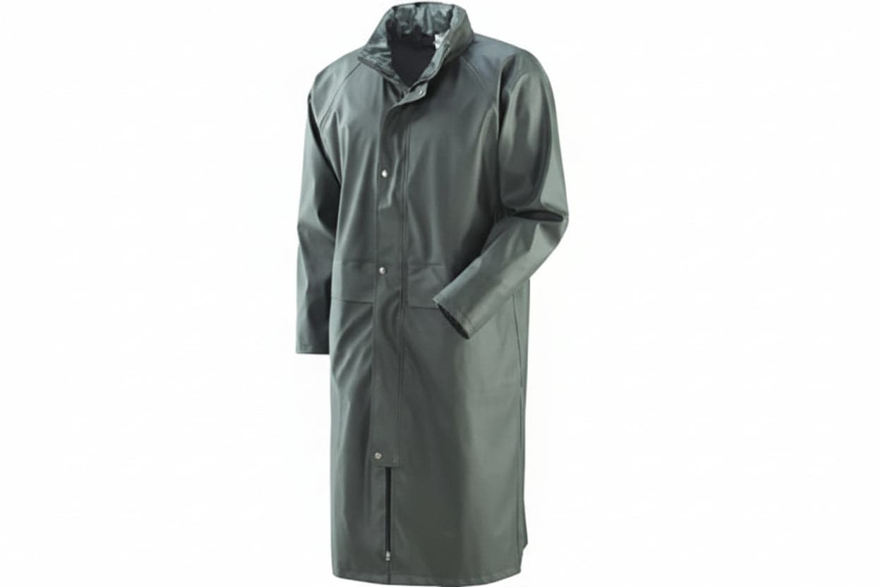 Impermeabile Cappotto in Poliuretano Verde Tg.l Verde