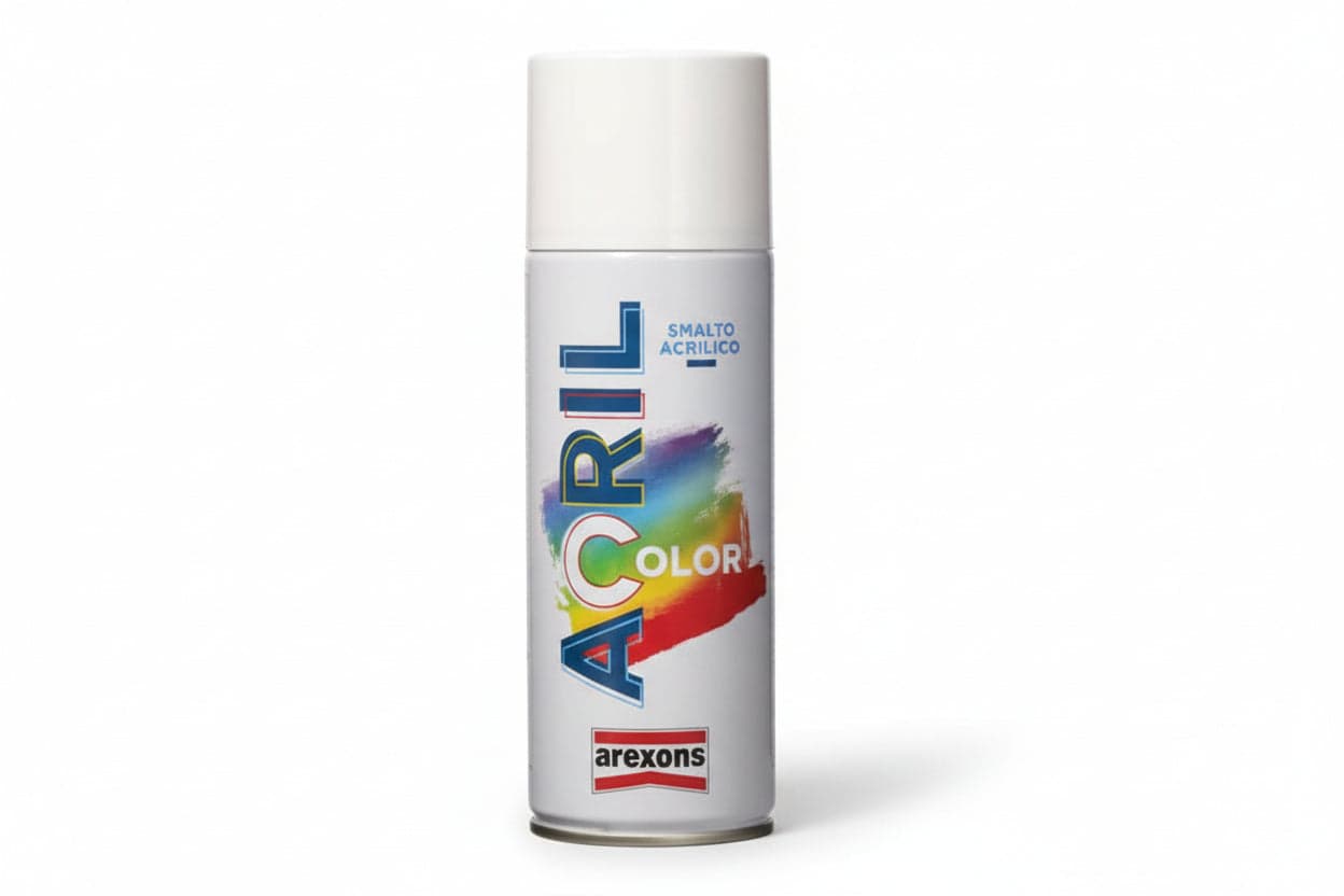 ACRILCOLOR SMALTO ACRILICO SPRAY- - ml.400 - giallo traffico RAL 1023 (3977) - 6 pezzi AREXONS