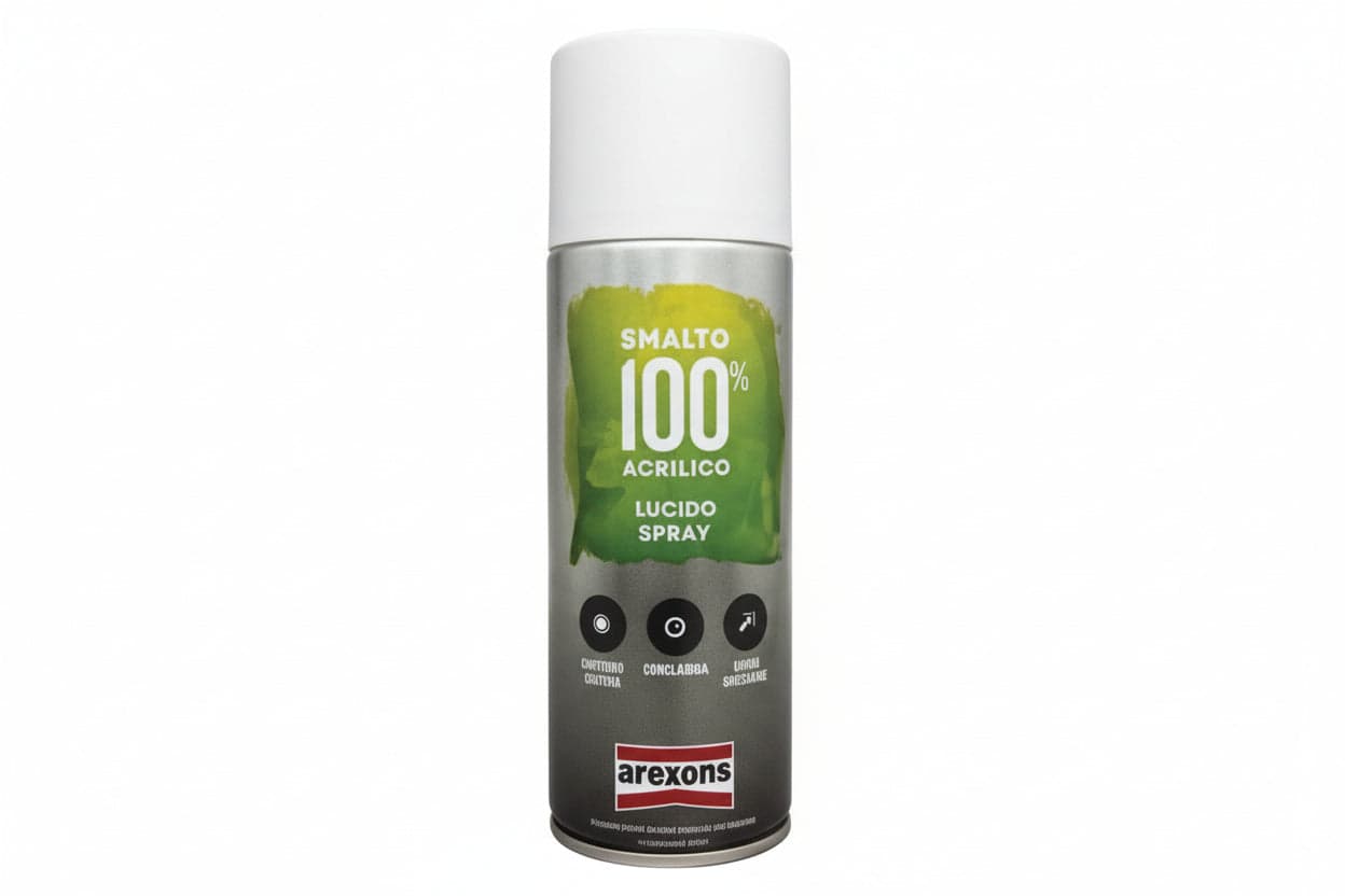Smalto 100% Acrilico Fluorescente Spray 400 ml Arancio Fluorescente 6 Pezzi