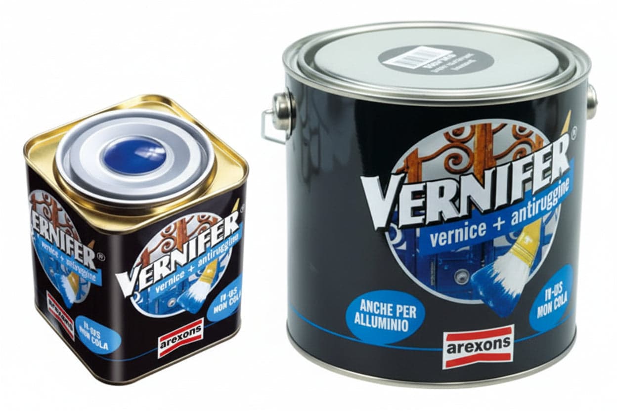 Vernifer Vernice Antiruggine in Gel Alluminio Metallizzato (4897) 750 ml