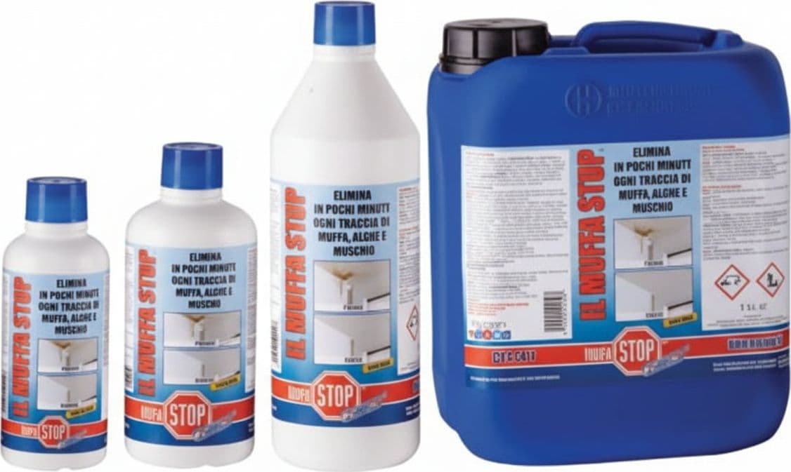 Il Muffa Stop Rimuovimuffa 1000 ml in Flacone Spray Dixi 4 Pezzi