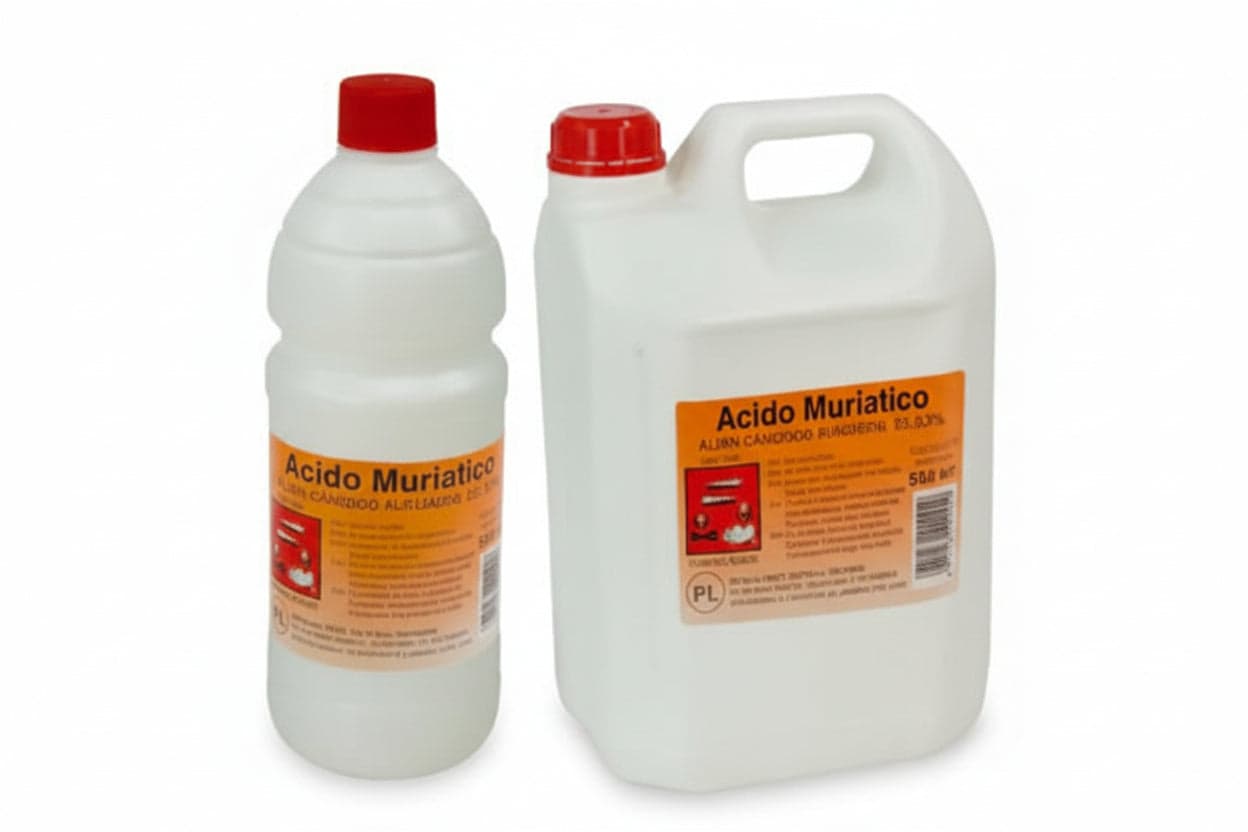 Acido Muriatico Al 33%- - Lt.1 - 12 Pezzi