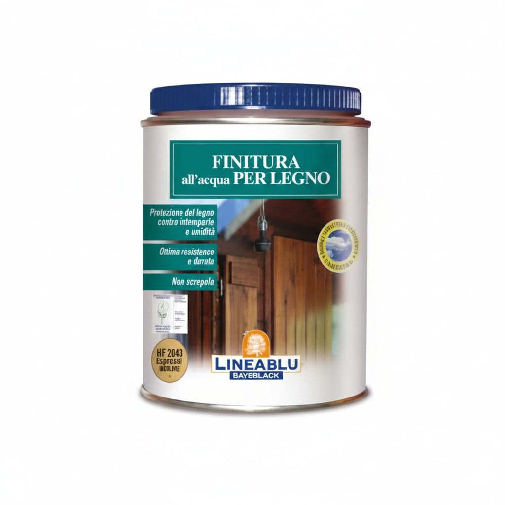 FINITURA ALL'ACQUA PER LEGNO  HF 2046 trasparente semilucido ml.750    SAYERLACK