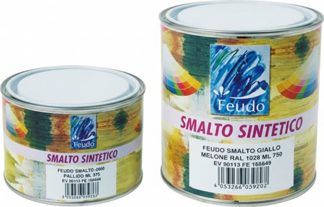 Smalto Sintetico Lucido (lack 82) 750 ml Avorio Chiaro RAL 1015 6 Pezzi