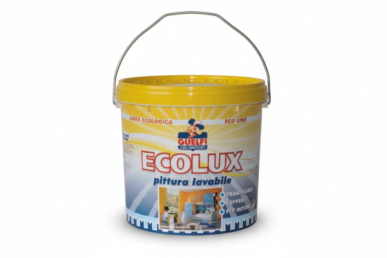 Lavabile Traspirante Ecolux per Interni 5 l Bianca Guelfi