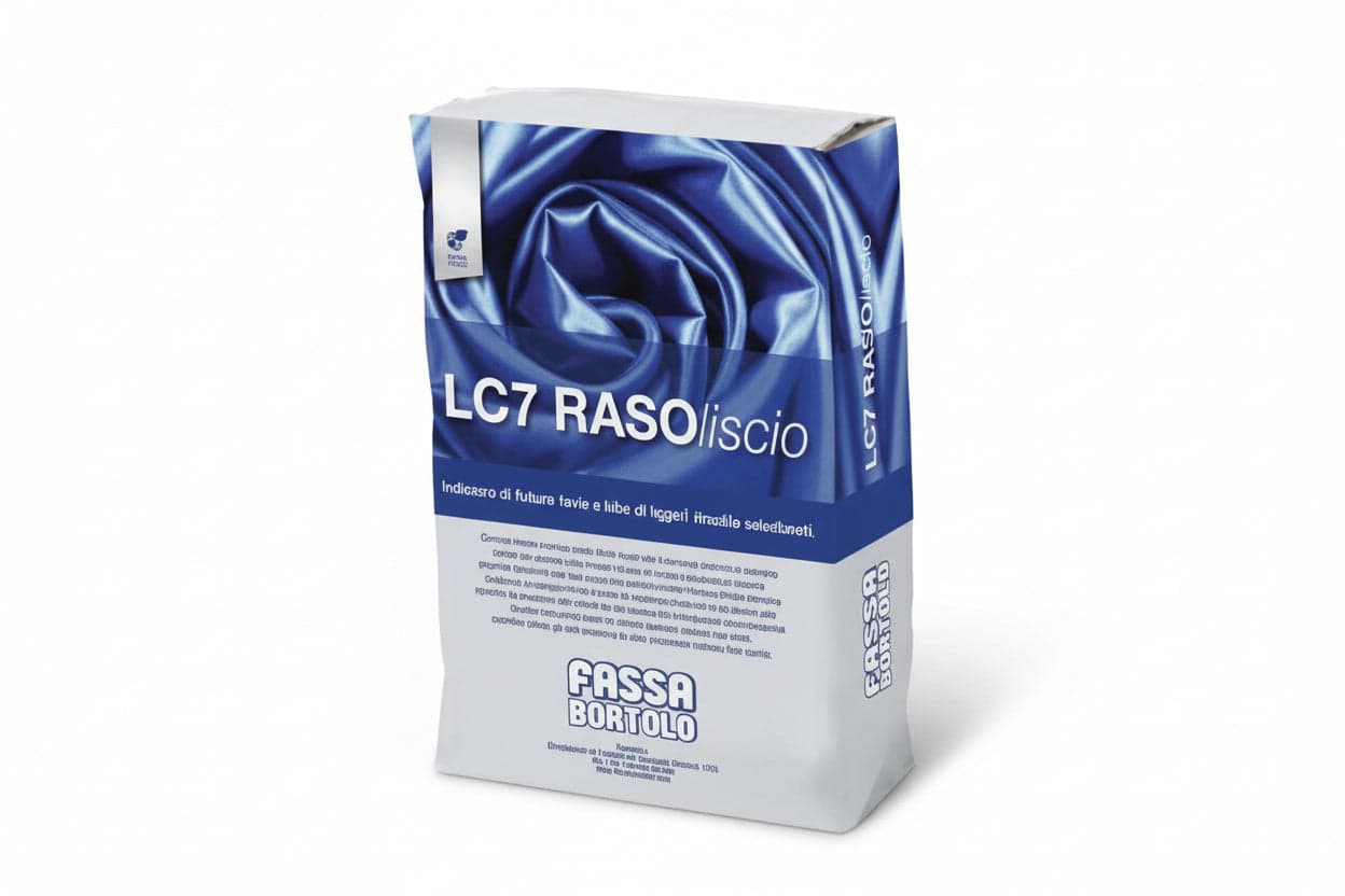 Fassa LC7 Rasoliscio Intonaco di Finitura in Polvere 4 kg in Sacco 5 Pezzi