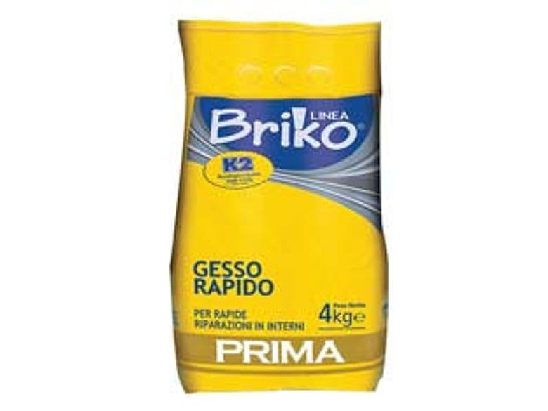 K2 Linea Briko Gesso Rapido Bianco in Polvere 4 kg in Busta K2 4 Pezzi