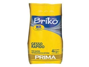 K2 Linea Briko Gesso Rapido Bianco in Polvere 4 kg in Busta K2 4 Pezzi
