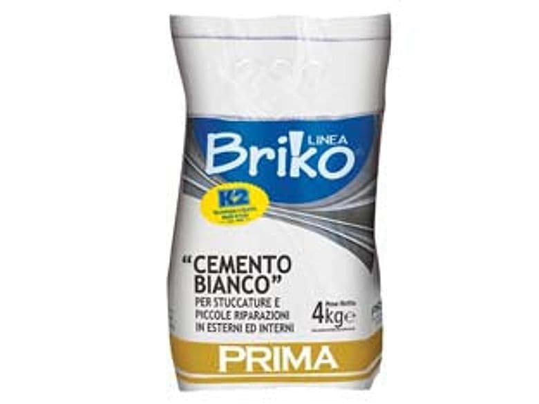 K2 Linea Briko Cemento Bianco in Polvere 4 kg in Busta K2 4 Pezzi
