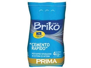 K2 Linea Briko Cemento Rapido Grigio in Polvere 4 kg in Busta K2 4 Pezzi