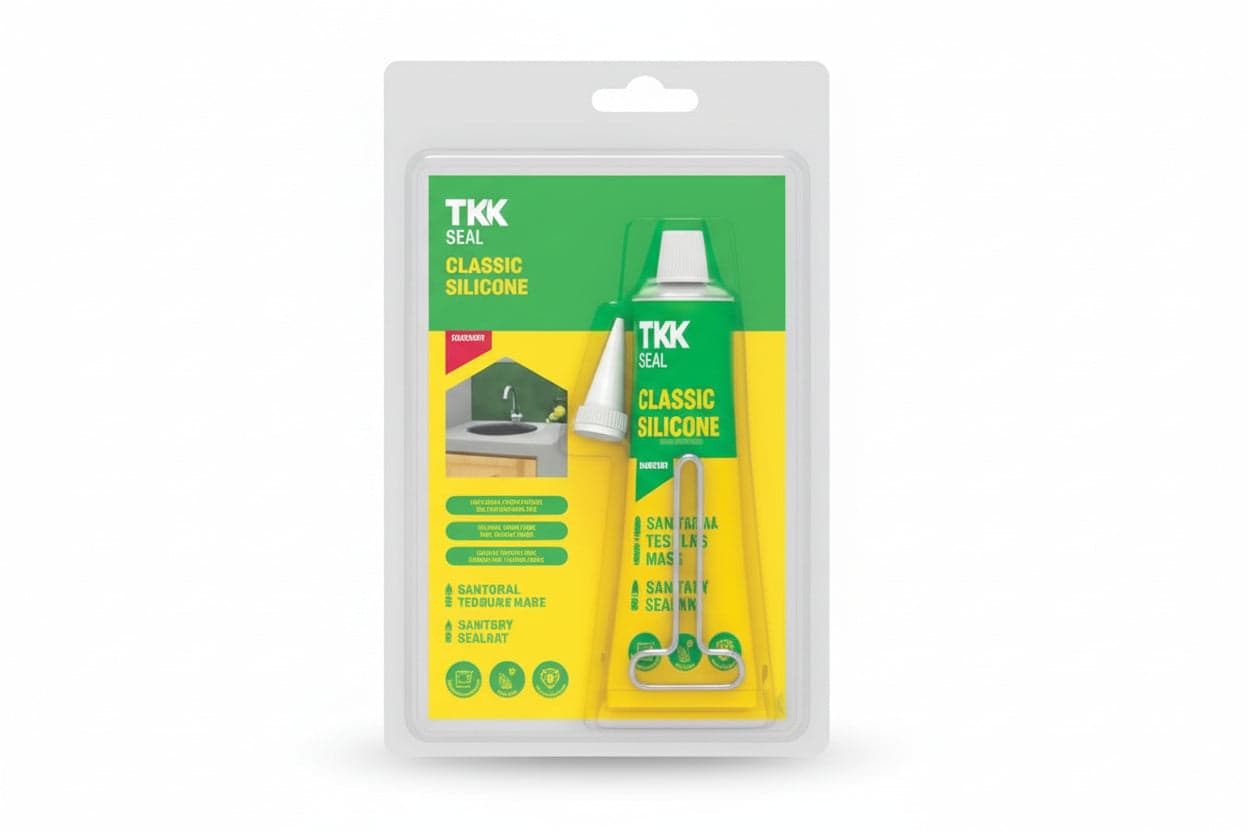 Silicone Acetico Per Sanitari Seal Sil Classic Sanitar- - Ml.60 Bianco - 8 Blister Tkk