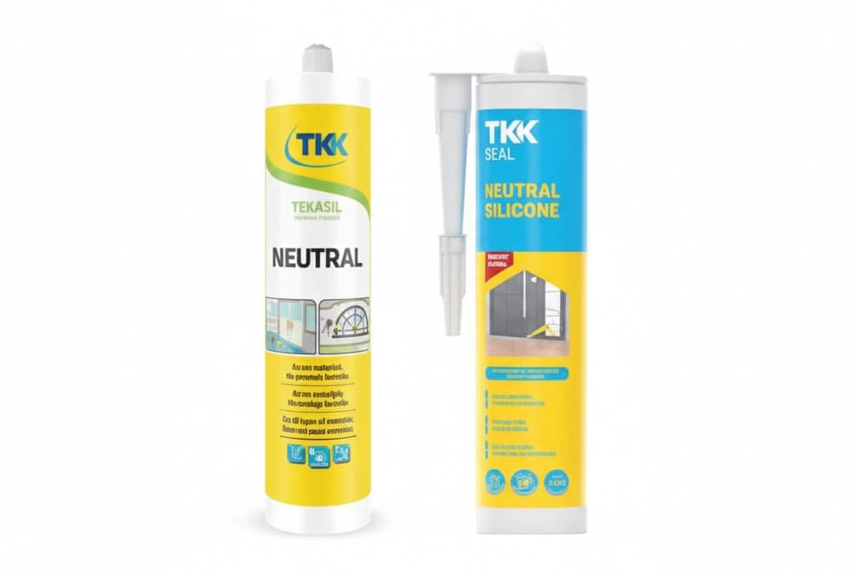 SILICONE SEAL NEUTRAL PER EDILIZIA E SERRAMENTI- - ml.300 trasparente - 4 pezzi TKK