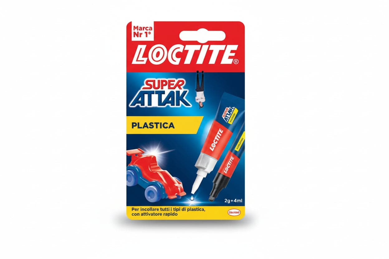 Super Attak Plastica Gr.2+Ml.4 - 12 Blister Loctite in Super colla BricoGo - Marano di Napoli, commercioVirtuoso.it