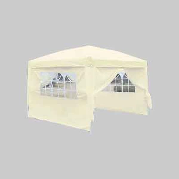 Gazebo con Chiusure Laterali 3 x 3 m Ideal Star Colore Bianco