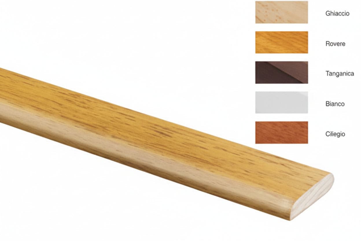 Astina Liscia In Legno Di Ayous- - Mm.4,5X18X2000, Ciliegio - 25 Pezzi Pircher