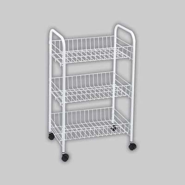 Carrello Multiuso Bianco Cm 40 x 26 x 62H