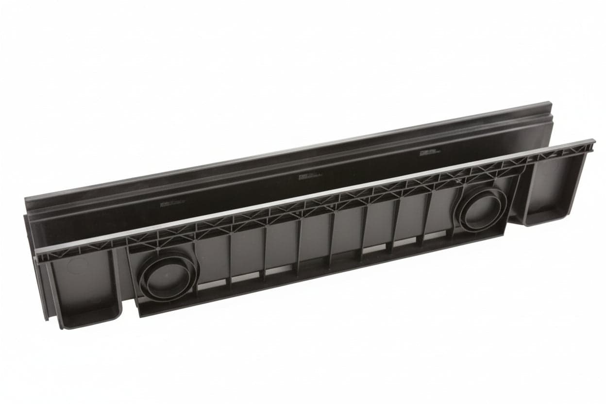 CANALETTA IN ABS CM.100 NERA  cm.100x13x15h