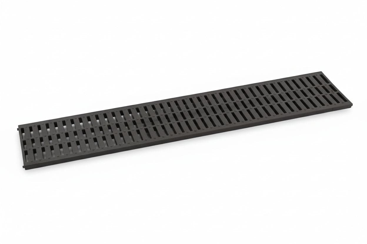 GRIGLIA IN ABS PER CANALETTA IN ABS CM.100X20  cm.100x20x3,6h.