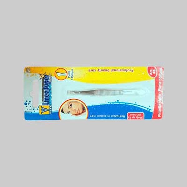 Pinzetta per Ciglie con Punta Obliqua 5 cm De Luca Coltellerie