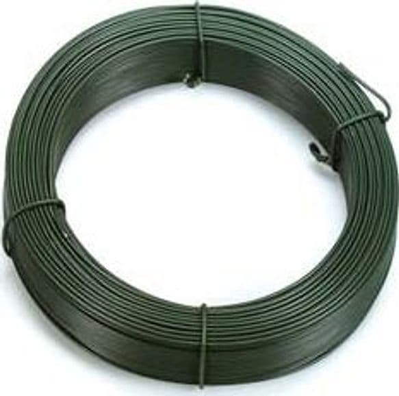 Filo Ferro Zincato e Plastificato Verde in Matasse 100 m N°10 Filo Ee ¸ 15