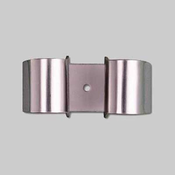 Portascopa a Molla in Acciaio Inox 2 Posti