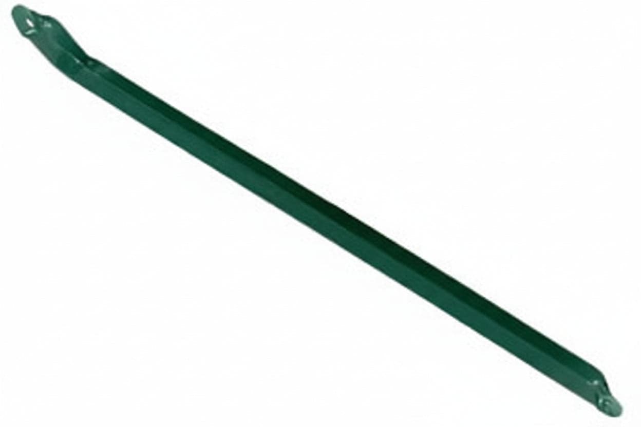 SAETTE A U IN FERRO PLASTIFICATO PER PALI DA RECINZIONE- - cm.150h. sezione mm.25x12 - 10 pezzi