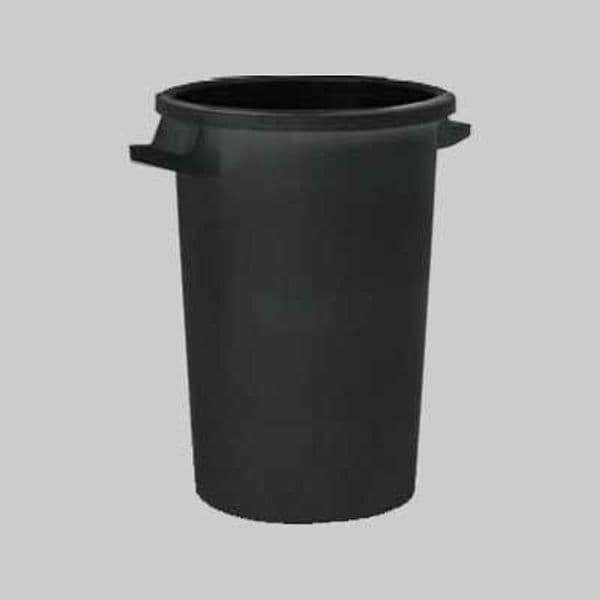 Bidone per Rifiuti Nero 75 l Ø 44X60 H