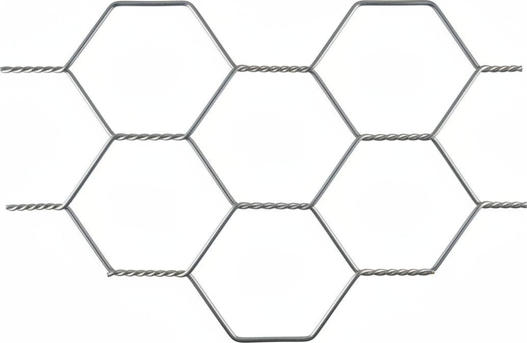 Rete Tripla Torsione Zincata Dopo La Tessitura Maglia 25 3 Cod 170529