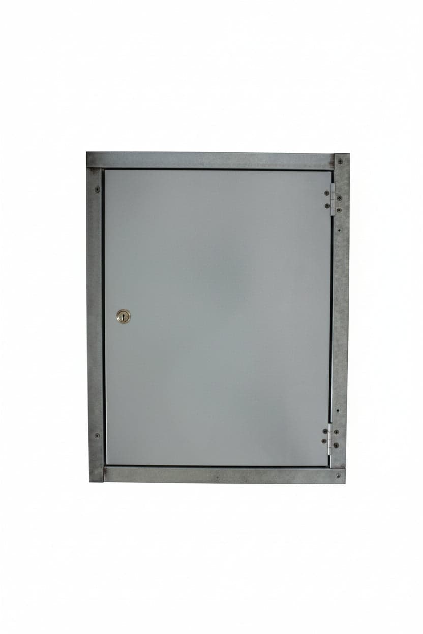 Sportello Liscio In Acciaio Zincato Cm.29X39H.
